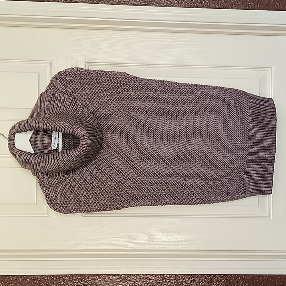 Calvin Klein XS Mauve Cowl Neck Sweater Tunic
